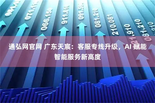 通弘网官网 广东天宸：客服专线升级，AI 赋能智能服务新高度